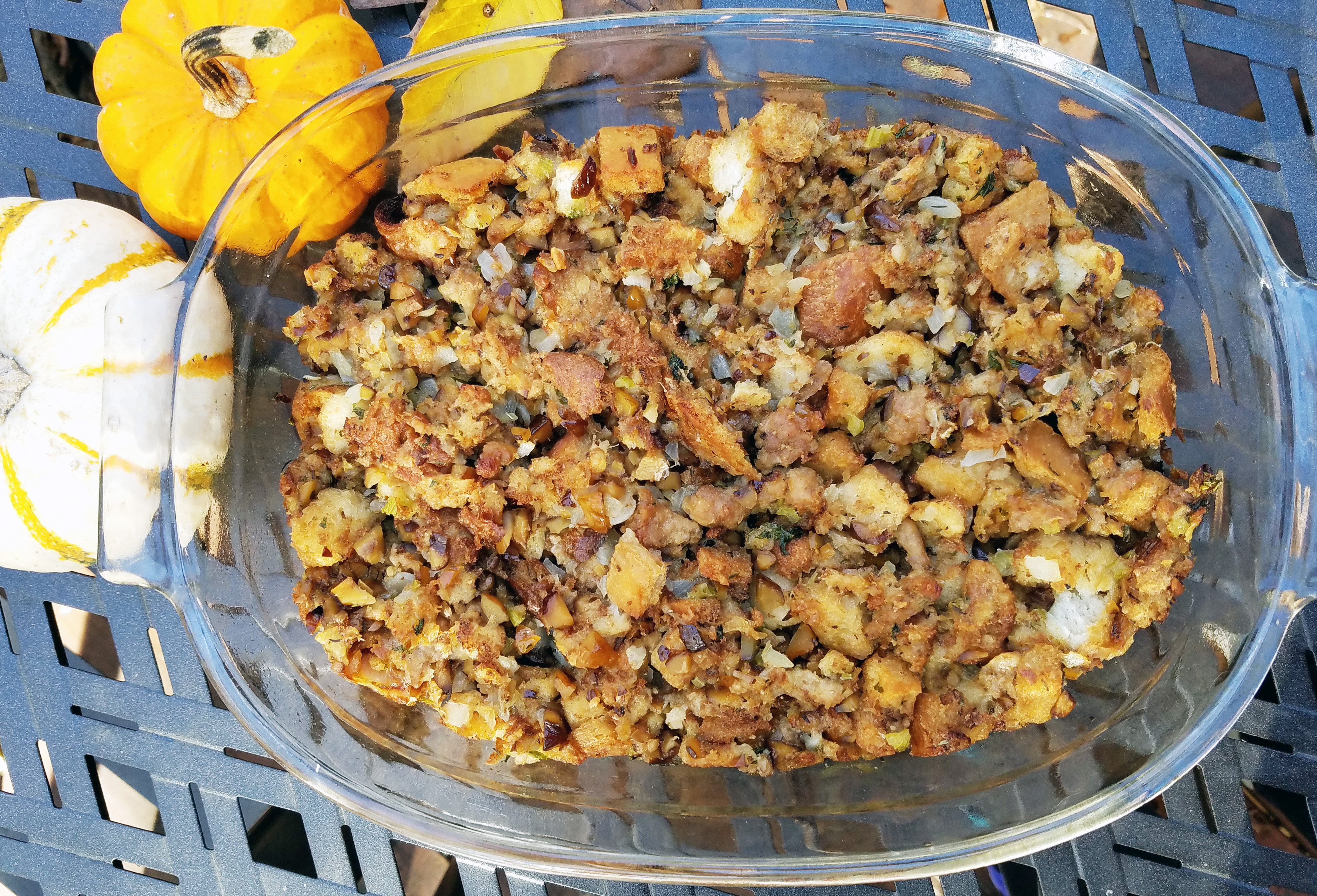Stuffing in Bowl